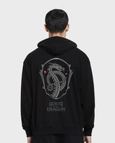 Oversized House of Dragon's Graphic Printed Heavy GSM Hoodie