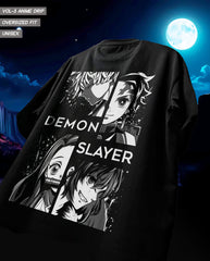Kimetsu no Yaiba Manga Oversized Graphic Tee