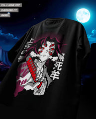Demon Slayer Kokushibo V2 Oversized Graphic Tee