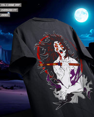 Demon Slayer Kokushibo Oversized Graphic Tee