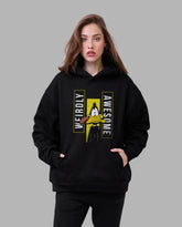 Oversized Weirdly Awesome Graphic Printed Heavy GSM Hoodie