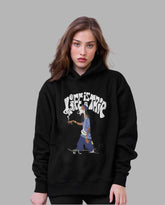 Oversized Life is a Trip Graphic Printed Heavy GSM Hoodie