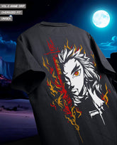 Rengoku Demon Slayer Oversized Graphic Tee