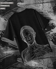 Abstract Vision Oversized Graphic Tee