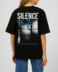 Silence Oversized Graphic Tee