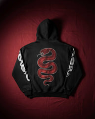 Oversized Venom Trace Graphic Printed Heavy GSM Hoodie