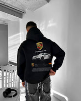 Oversized Porsche-911 Graphic Printed Heavy GSM Hoodie