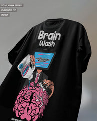 Brain Wash Oversized Graphic Tee