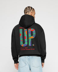 Oversized Trap UP Graphic Printed Heavy GSM Hoodie