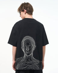 Abstract Vision Oversized Graphic Tee