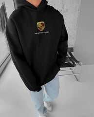 Oversized Porsche-911 Graphic Printed Heavy GSM Hoodie