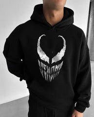 Oversized We Are Venom Graphic Printed Heavy GSM Hoodie