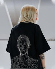 Abstract Vision Oversized Graphic Tee