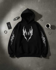 Oversized Vector Talon Graphic Printed Heavy GSM Hoodie