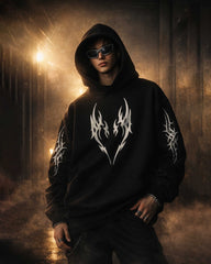 Oversized Vector Talon Graphic Printed Heavy GSM Hoodie