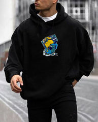 Oversized Team Minion Graphic Printed Heavy GSM Hoodie