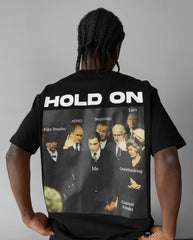 Hold On Oversized Graphic Tee