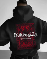 Oversized Dimension Graphic Printed Heavy GSM Hoodie