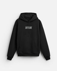 Oversized Sky-Line Graphic Printed Heavy GSM Hoodie
