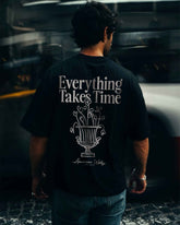 Everything Takes Time Oversized Graphic Tee