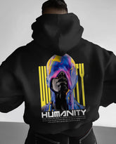 Oversized Humanity Graphic Printed Heavy GSM Hoodie