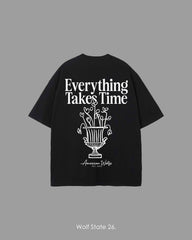 Everything Takes Time Oversized Graphic Tee