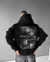 Oversized Demon Slayer V2 Graphic Printed Heavy GSM Hoodie