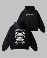 Oversized Straw Hat Graphic Printed Heavy GSM Hoodie