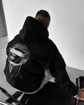 Oversized Veil of Mystery Graphic Printed Heavy GSM Hoodie