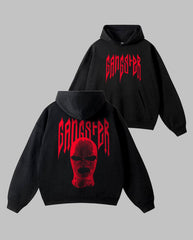 Oversized Gangster Look Graphic Printed Heavy GSM Hoodie