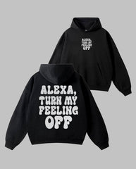 Oversized Feeling OFF Graphic Printed Heavy GSM Hoodie