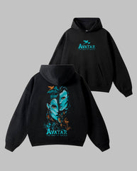 Oversized Avatar Graphic Printed Heavy GSM Hoodie