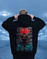 Oversized Deadly Love Cars Graphic Printed Heavy GSM Hoodie