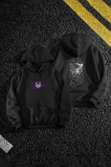 Oversized Black Panther Graphic Printed Heavy GSM Hoodie