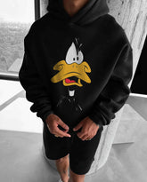 Oversized Duck Graphic Printed Heavy GSM Hoodie