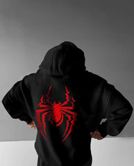 Oversized Spider Graphic Printed Heavy GSM Hoodie