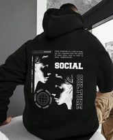 Oversized Culture Graphic Printed Heavy GSM Hoodie