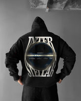 Oversized Interstellar Graphic Printed Heavy GSM Hoodie