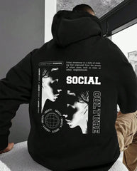 Oversized Culture Graphic Printed Heavy GSM Hoodie