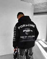 Oversized 911-GT3 RS Graphic Printed Heavy GSM Hoodie