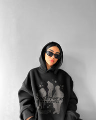 Oversized In-Faith Graphic Printed Heavy GSM Hoodie