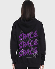 Oversized Space Graphic Printed Heavy GSM Hoodie