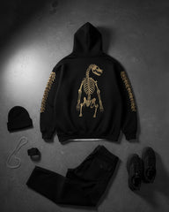 Oversized Bone-Deep Alpha Graphic Printed Heavy GSM Hoodie