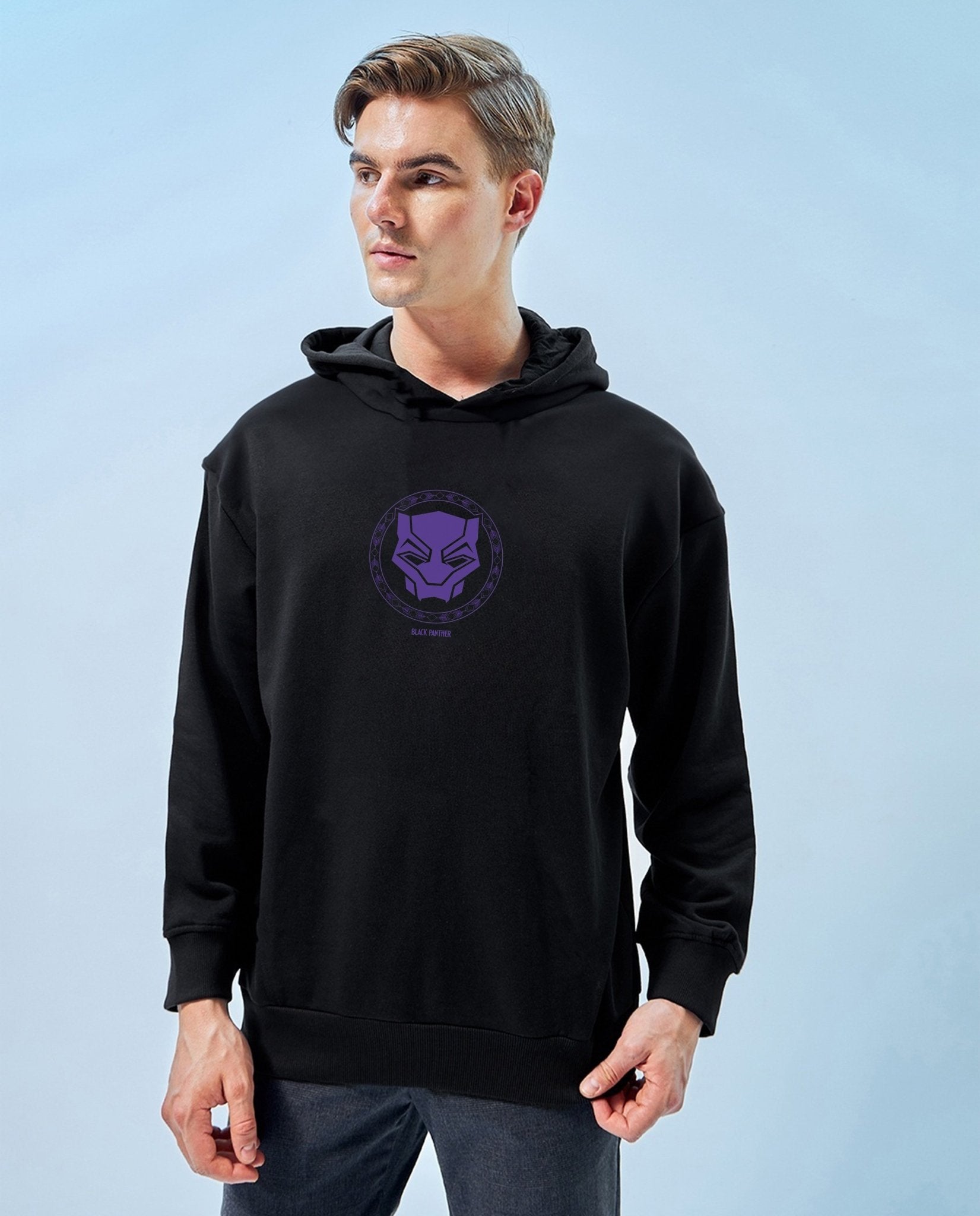 Oversized Wakanda Graphic Printed Heavy GSM Hoodie