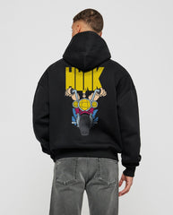 Oversized Johnny bravo Graphic Printed Heavy GSM Hoodie