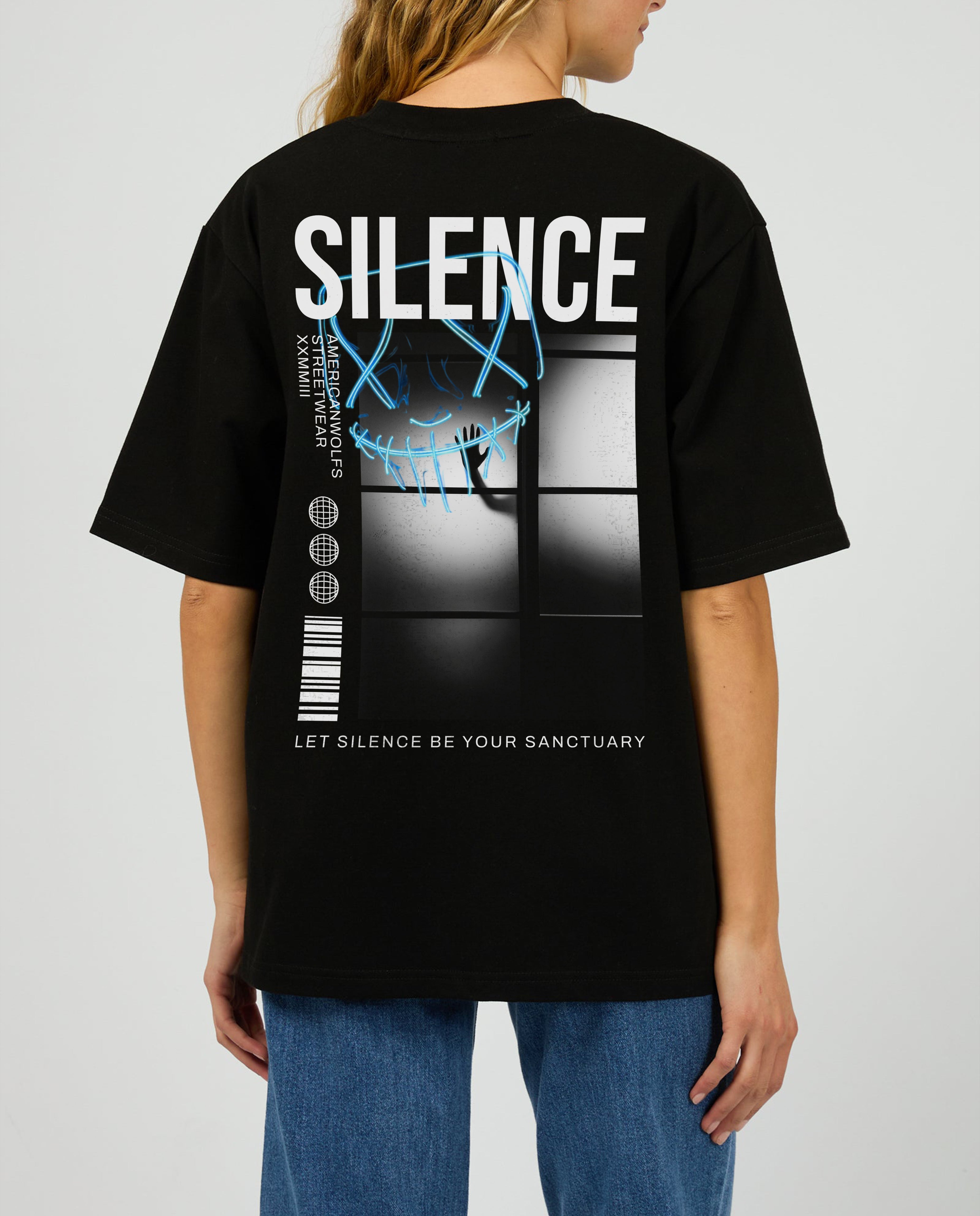 Silence Oversized Graphic Tee