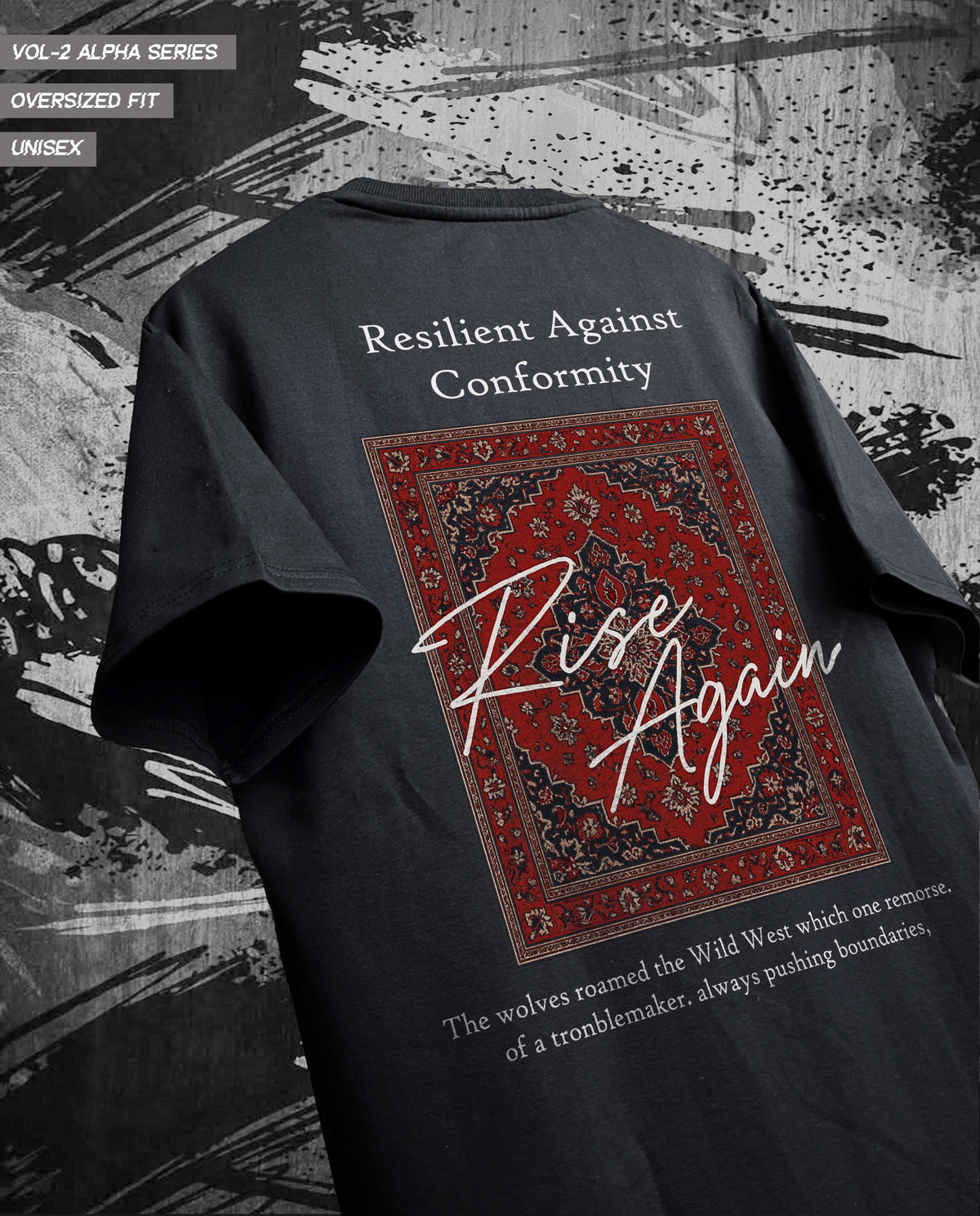 Rise Again Oversized Graphic Tee