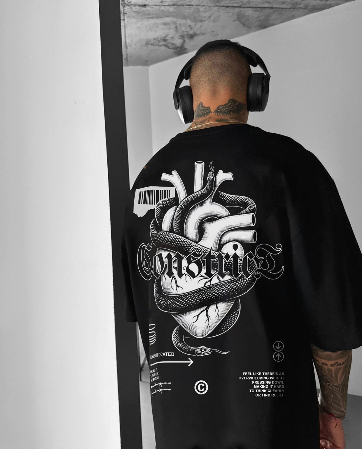 Heart Less Oversized Graphic Tee