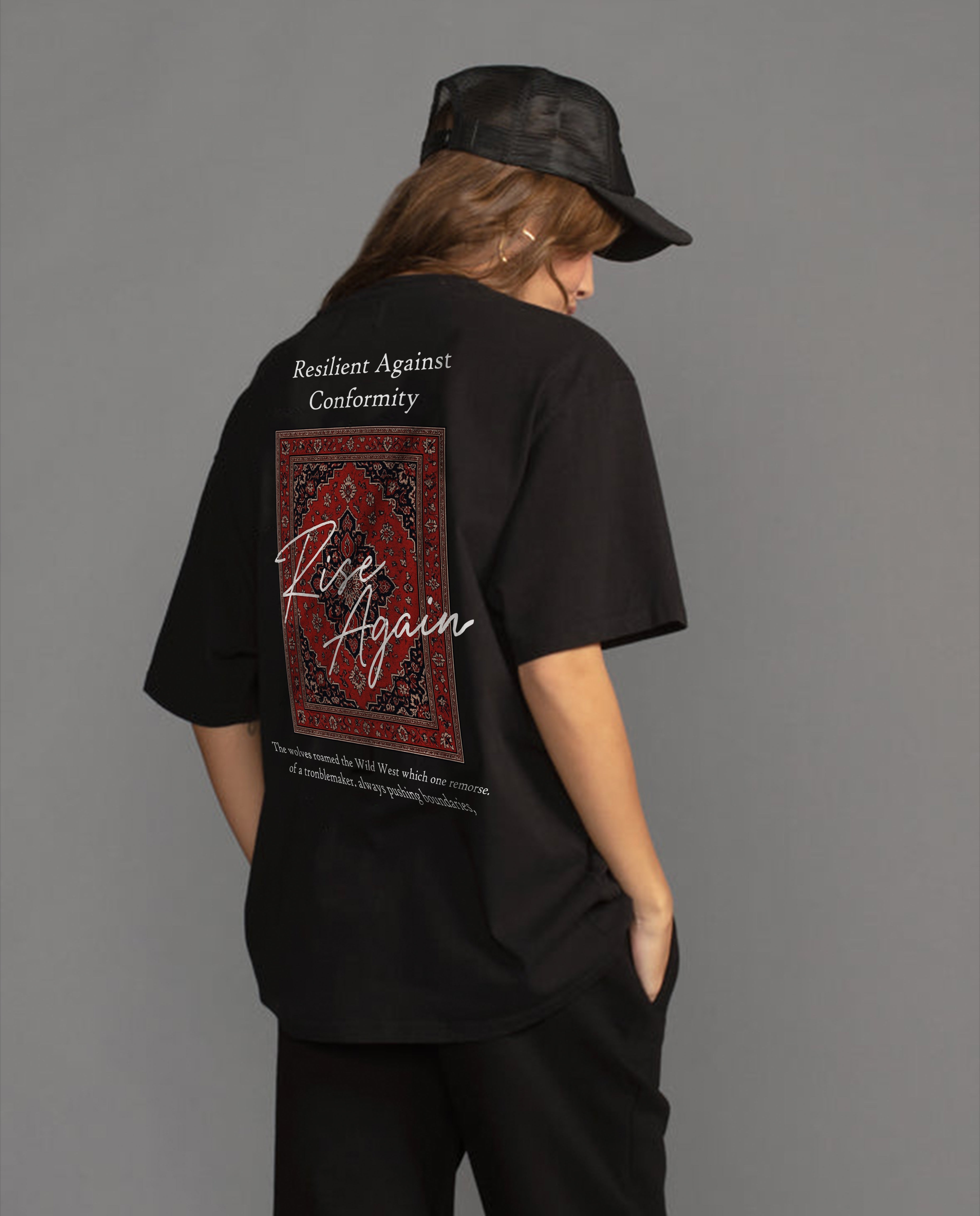 Rise Again Oversized Graphic Tee