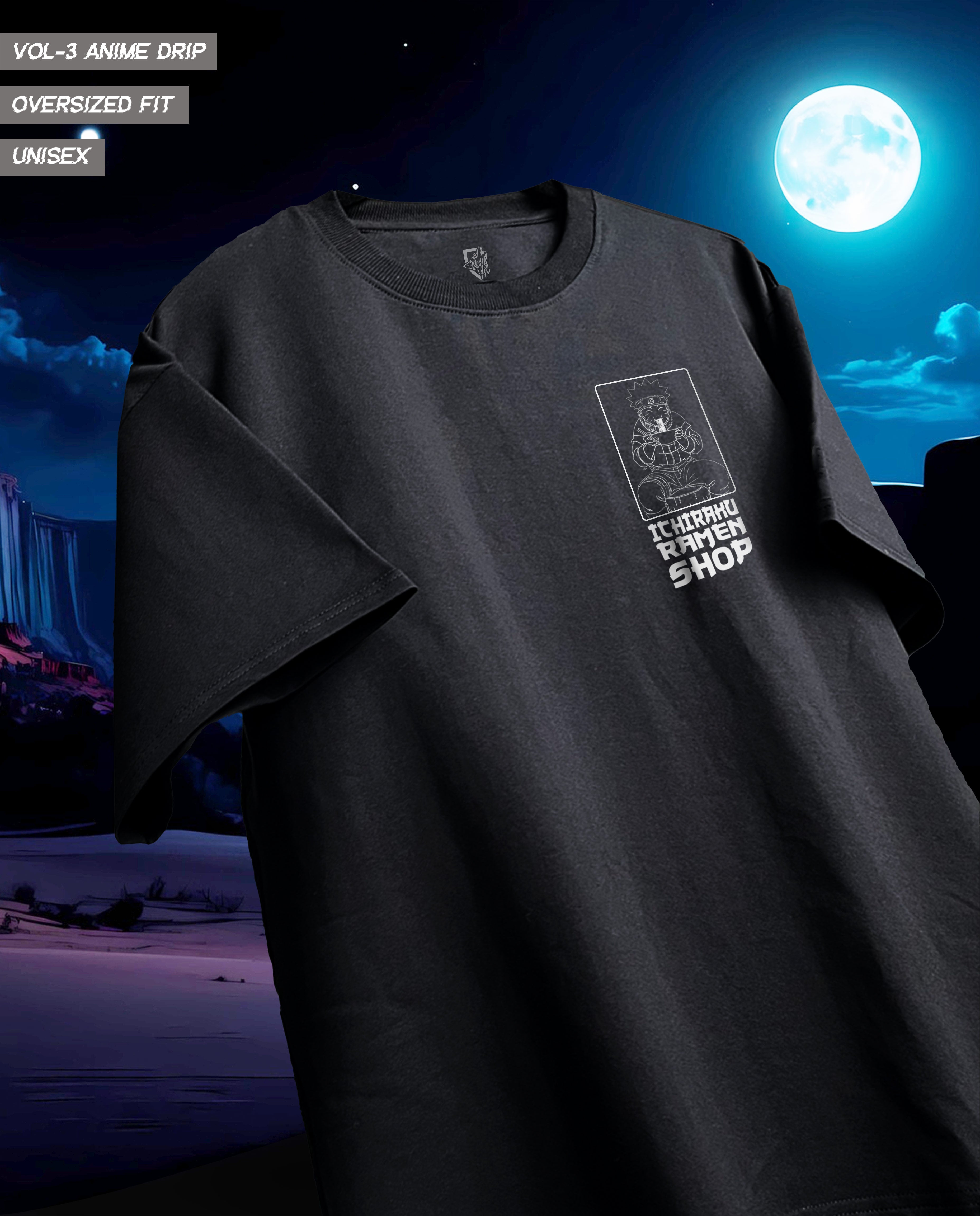 Ichiraku Ramen Shop Oversized Graphic Tee